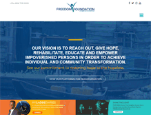 Tablet Screenshot of freedomfoundationng.org